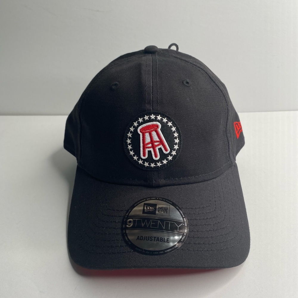 Barstool Sports New Era Patch 9TWENTY Adjustable Dad Hat Cap Black Red OSFM NEW